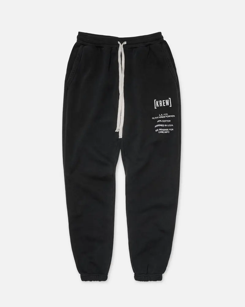 180Mm Vintage Black Sweatpants 1