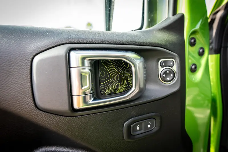 2018+ Wrangler Jl / Gladiator Jt Topographic Map Door Cup Overlays 1
