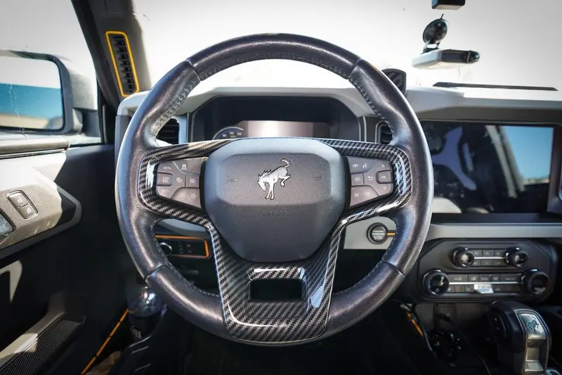 21 Offroad Carbon Hydrographic Abs Steering Wheel Trim – 2021+ Ford Bronco 1