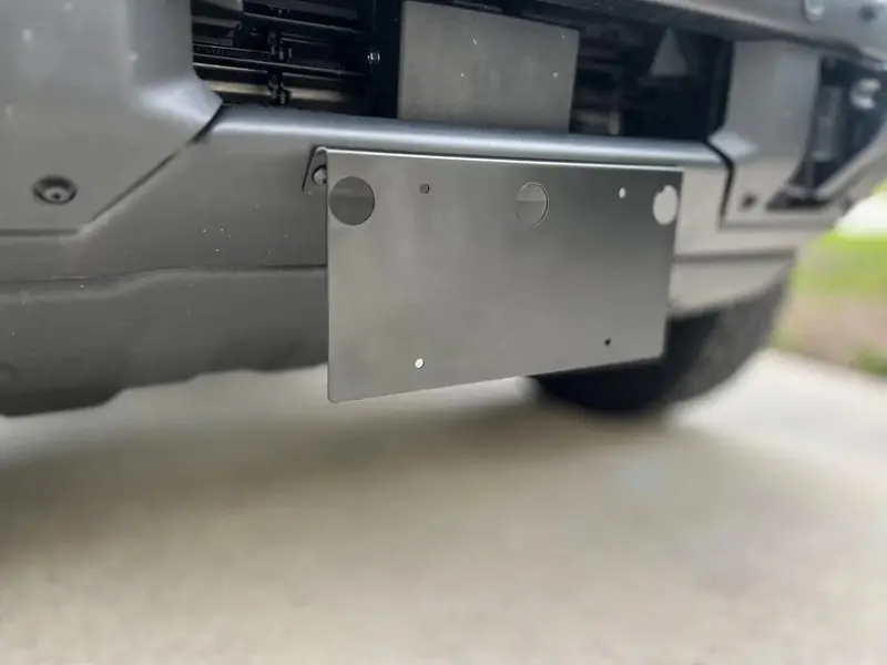 21 Offroad License Plate Relocation Mount – Oem Hd Modular Bumper Adapter For 2021+ Bronco 1