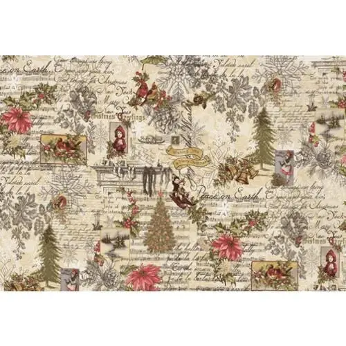 3 Sister Patriotic Fabric – Multicolor Collage Print 1