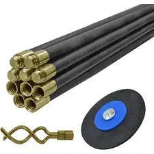 36-Inch Sewer Drain Rod Set – Flexible Cleaning Kit 1