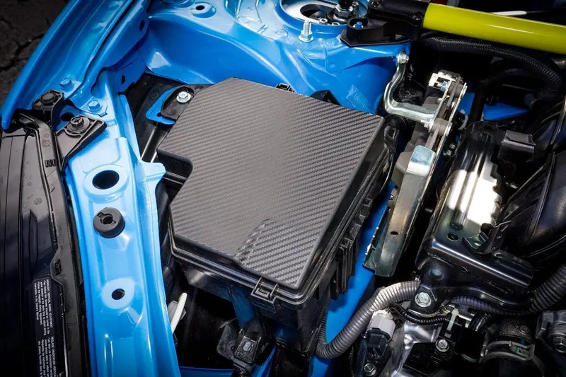 3D Carbon Fiber Fuse Box Cover Overlay For 2022+ Toyota Gr86 & Subaru Brz 1