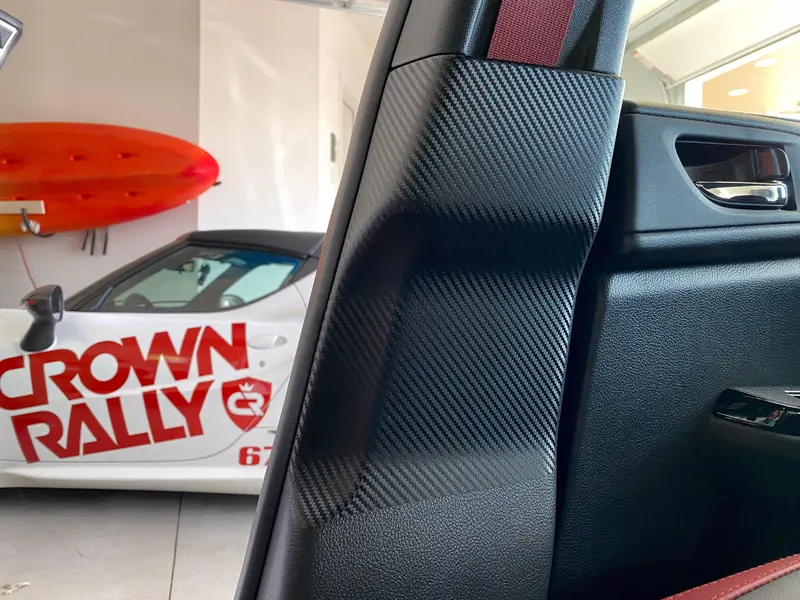 3D Carbon Seatbelt And A-Pillar Scuff Guard Protection Kit For 2015–2021 Subaru Wrx And Sti 1