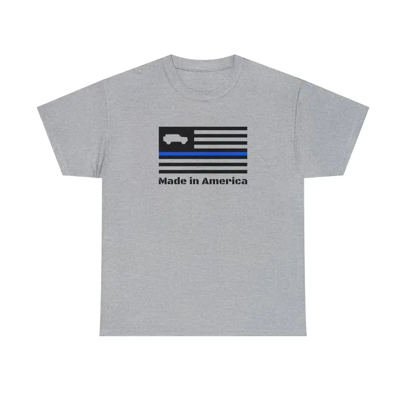 6Th Gen Patriotic Thin Blue Line Tee – Made In The Usa 10