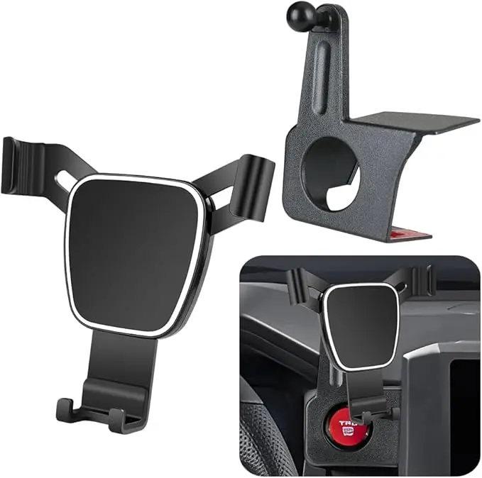 Ama Adjustable Car Phone Mount With 17Mm Ball For 2024+ Tacoma & 2025+ 4Runner 1