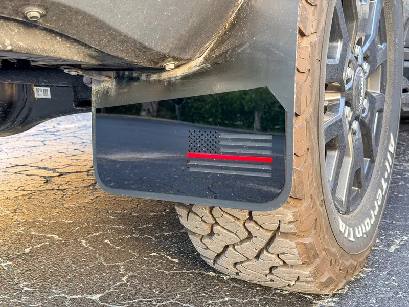 American Flag Mud Flap Decals By Stickerfab & Rally Armor – 2025+ Toyota 4Runner 1