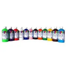 Assorted Colour Poster Paint Set – 1 Litre Bottles (12-Pack) 1