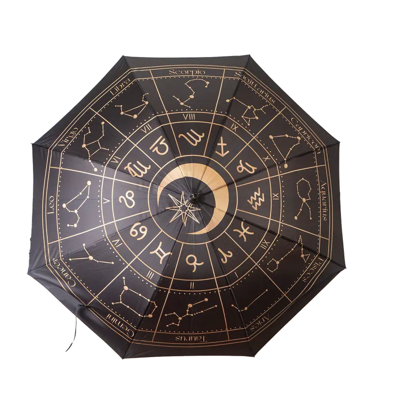 Astrology Wheel Pattern Umbrella – Artistic Weather Accessory (Pack Of 36) 1