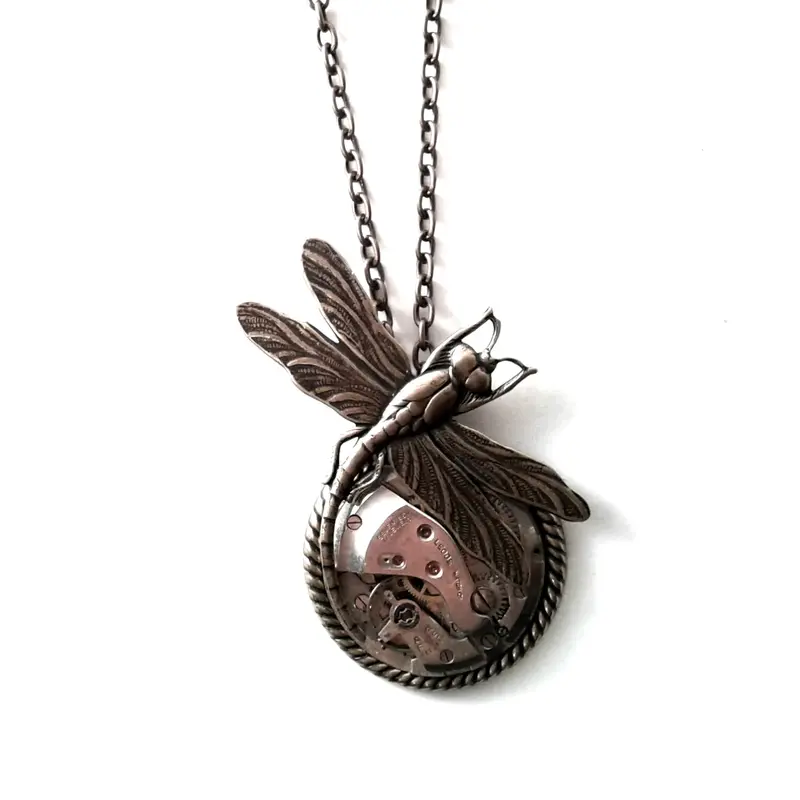 Asymmetrical Dragonfly Pendant 1
