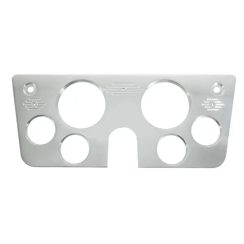 Autometer 7045 Billet Dash Panel – Classic Chevy Truck (1967–1972), 2" X 5" & 4 2-5/8" Gauge Layout 1