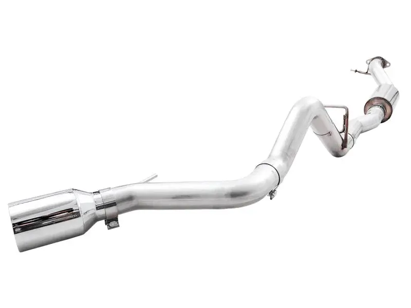 Awe Tuning 0Fg Single Rear Exit Exhaust For 2021+ Ford Bronco – Chrome Silver 5" Tip With Bash Guard 1