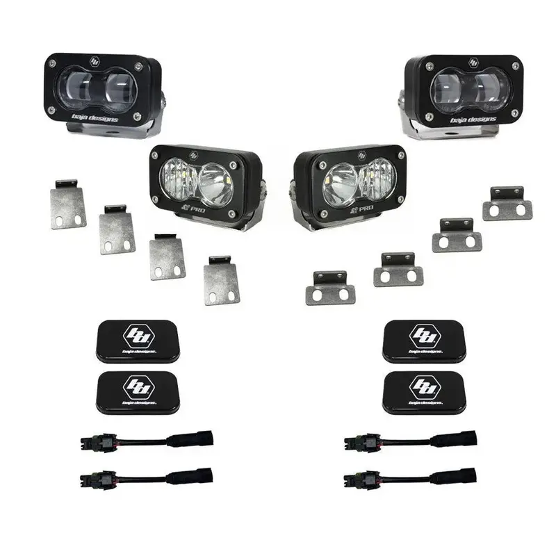 Baja Designs Sae/S2 Pro Fog Light Upgrade Kit – 2021–2024 Bronco Raptor 1