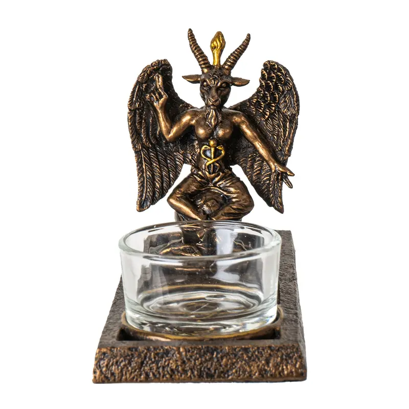 Baphomet Votive Candle Holder – 24-Piece Ritual Lighting Kit 1