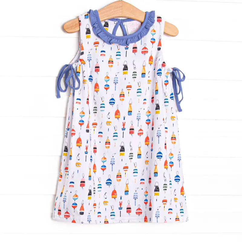Bay Bobbers Blue Nautical-Themed Dress 1