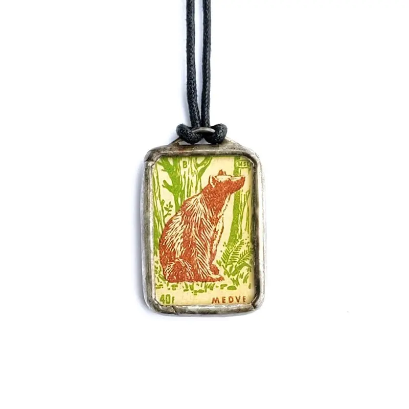 Bear-And-Tree Reversible Nature Pendant 1