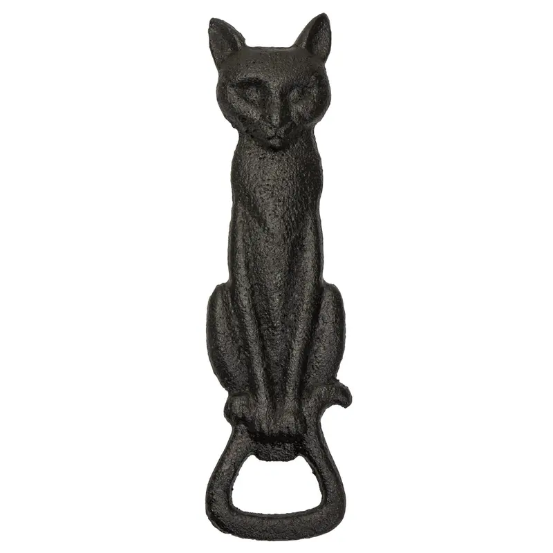 Black Cat Bottle Opener – Cast Metal Bar Tool 1