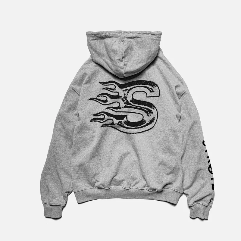 Blaze Hoodie – Heather Grey Comfort Fit 1