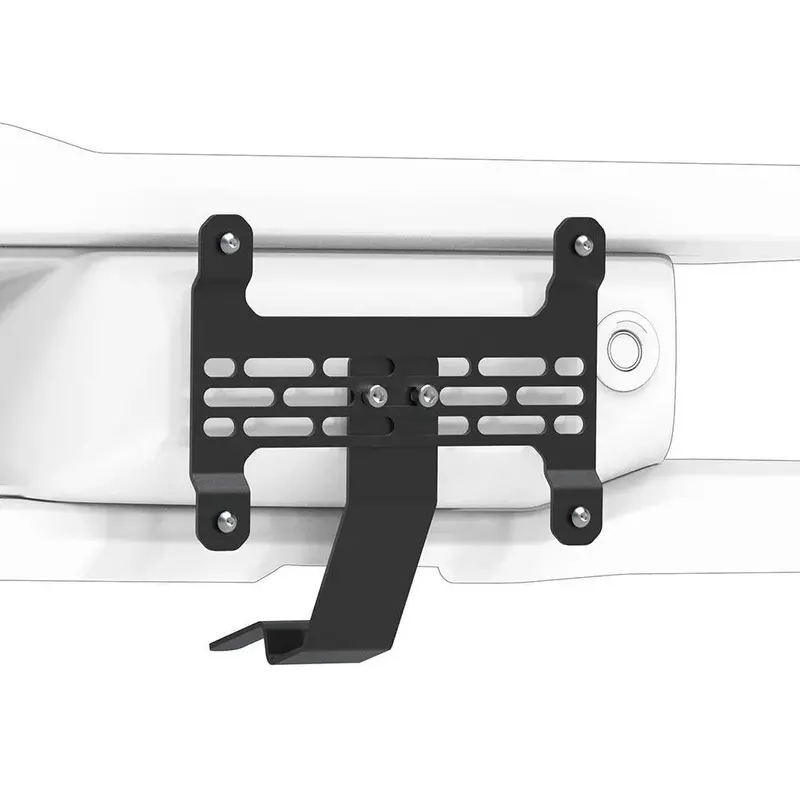 Builtright License Plate Relocation Bracket For 2021+ Ford Bronco Oem Plastic Bumper 1
