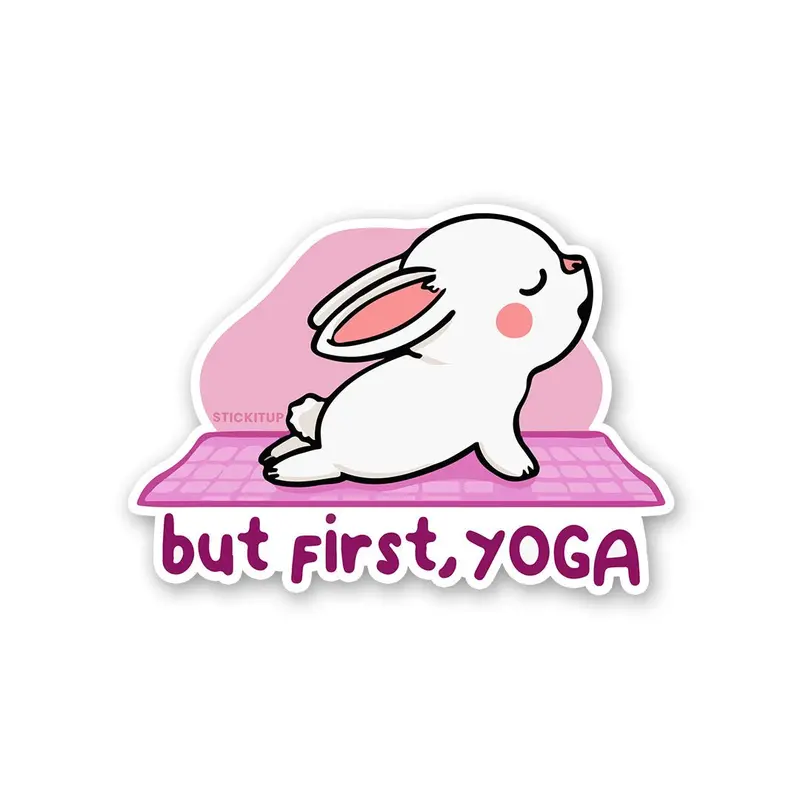 But First, Yoga Decal 1