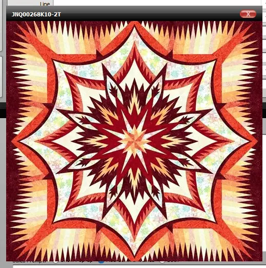 Cajun Spice Quilt Kit – Large 85-Inch Square Pattern 1