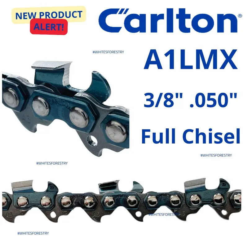 Carlton 3/8" Pitch Full-Chisel Chainsaw Chain – .050" Gauge (A1Lmx) 1