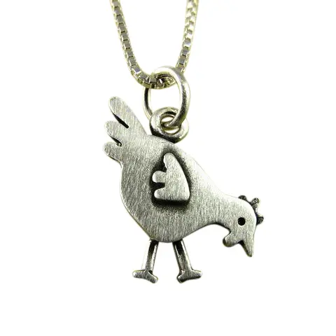 Charming Chicken Figurine Pendant 1