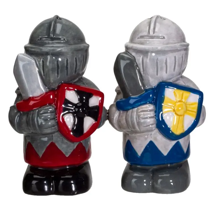 Chess-Inspired Black And White Knight Salt And Pepper Set – Strategic Table Decor, Minimum Order 4 (48 Per Case) 1