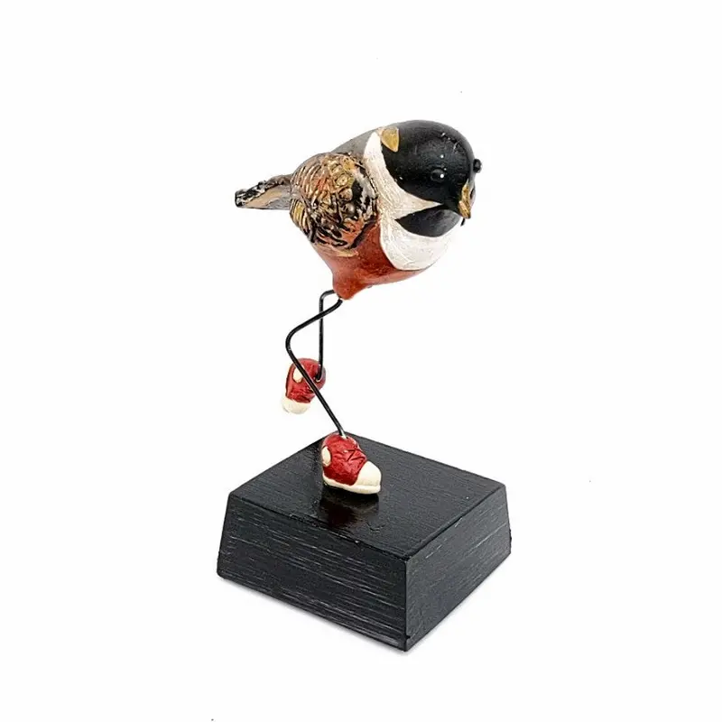 Chickadee Wearing Shoes Sculpture 1