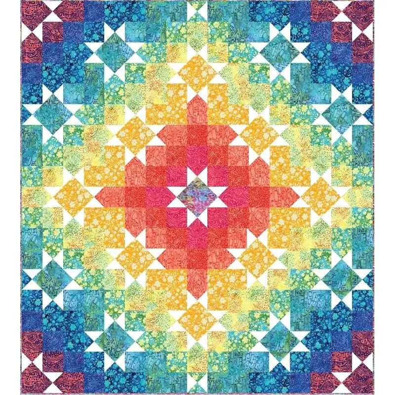 Chromatic Blast Quilt Kit – Retired Color-Focused Pattern 1