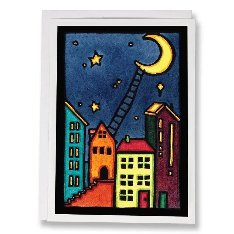 'Climb To The Moon' Children'S Themed Card 1