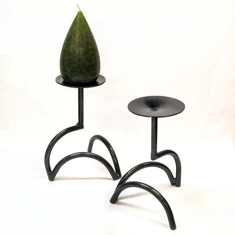Contemporary Arc-Shaped Medium Candle Holder 1