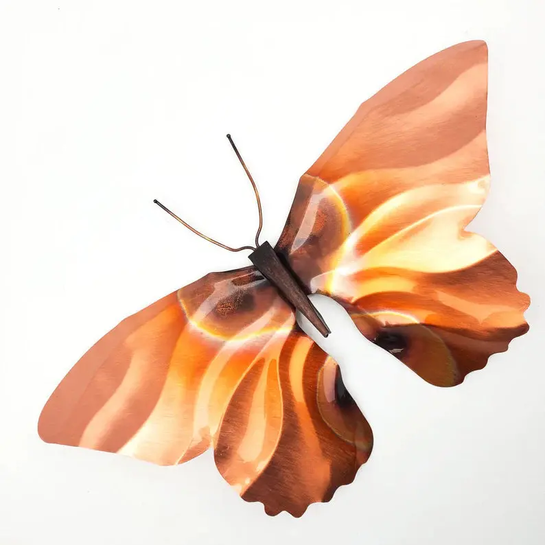 Copper-Toned Butterfly Garden Stake 1