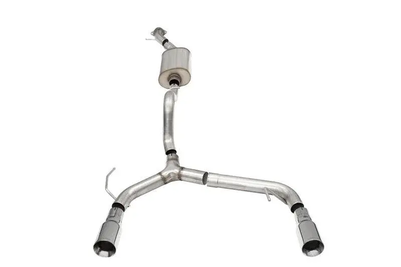 Corsa 2.75-Inch Dual-Exit Cat-Back Exhaust With Polished 4-Inch Tips For 2021+ Bronco 2-Door 2.3L 1