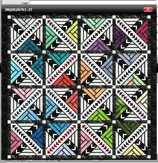 Crossroads Quilt Kit – Oversized 99-Inch Square Layout 1