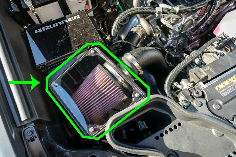 Custom Acrylic Air Intake Cover For K&N 63 Series – Fits 2024+ Land Cruiser, Tacoma, And 2025+ 4Runner 2