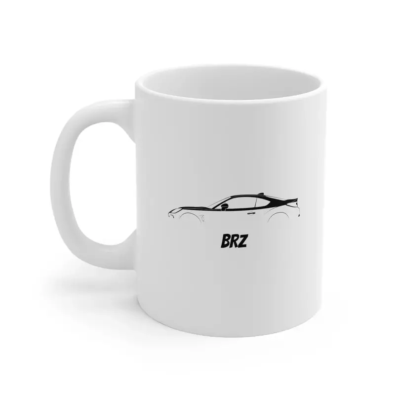 Custom Brz-Themed Ceramic Coffee Mug (11 Oz) – Zc6 Design For 2022+ Subaru Brz 1
