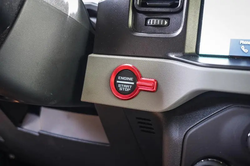 Custom Metal Push-To-Start Button Trim (Red/Blue/Silver) For 2021+ Ford Bronco 1