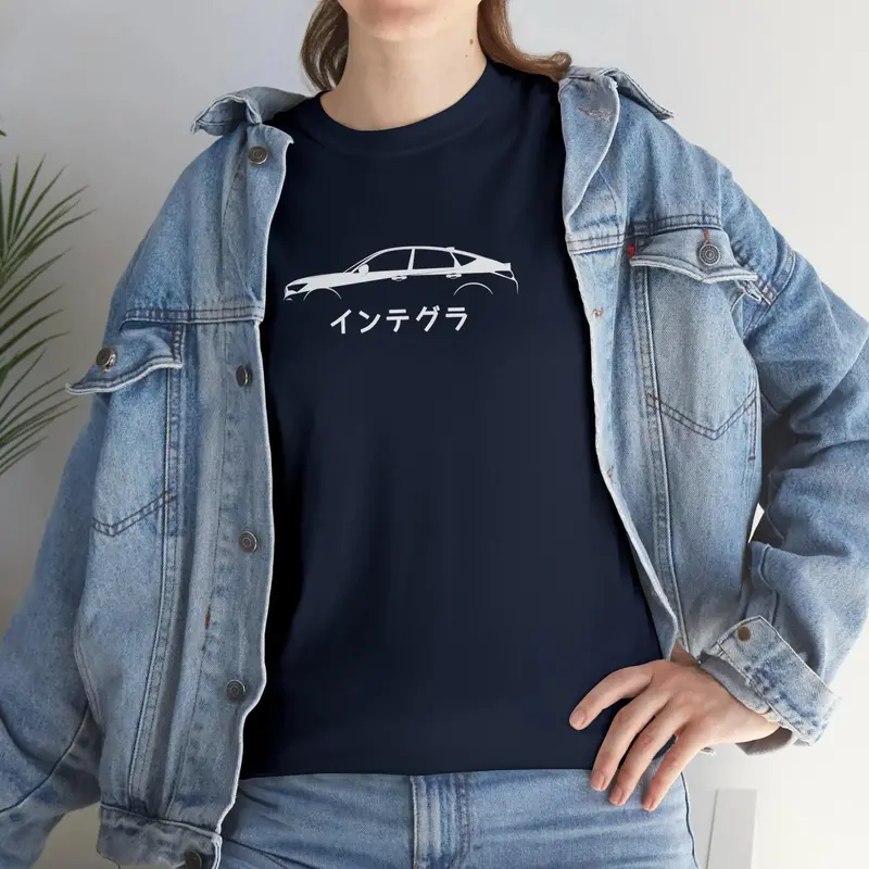 De Silhouette Graphic T-Shirt Inspired By The 2023+ Honda Integra 5