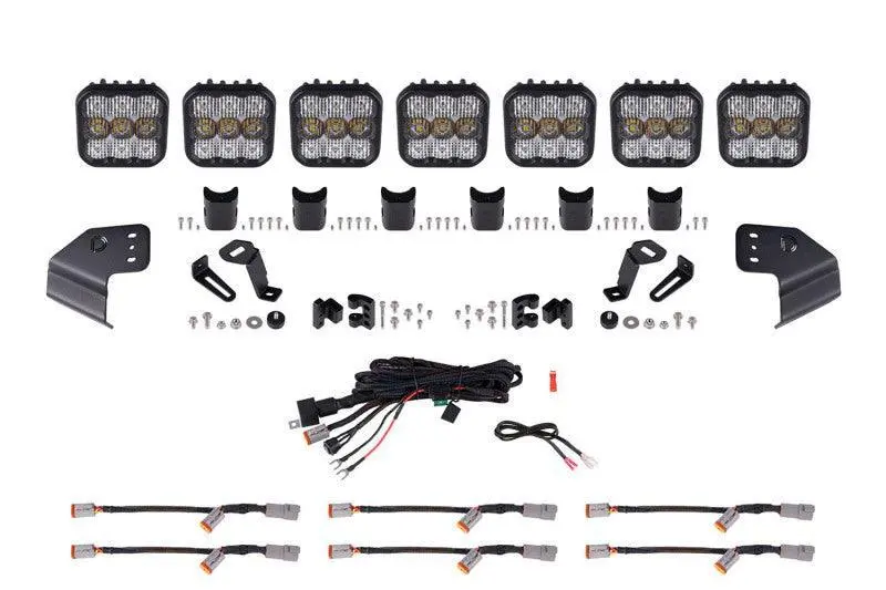Diode Dynamics Ss5 Crosslink Windshield Light Bar – 2021–2024 Ford Bronco 1