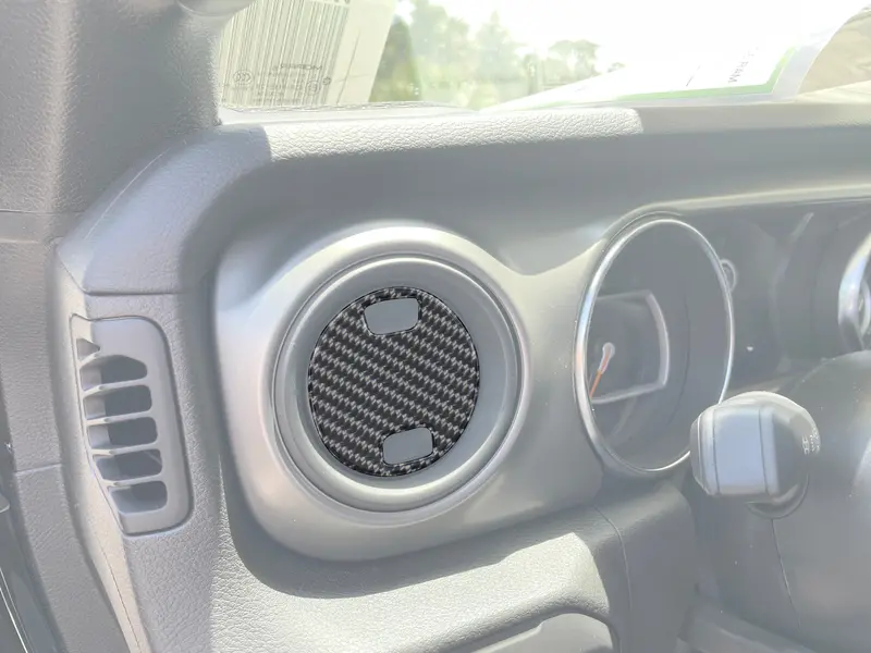 Domed A/C Vent Accent Overlays For 2018+ Jeep Wrangler Jl & Gladiator Jt 1