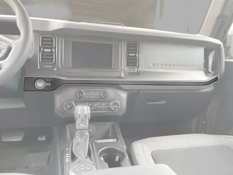 Domed Center Dash Accent Overlay For 2021+ Ford Bronco 1