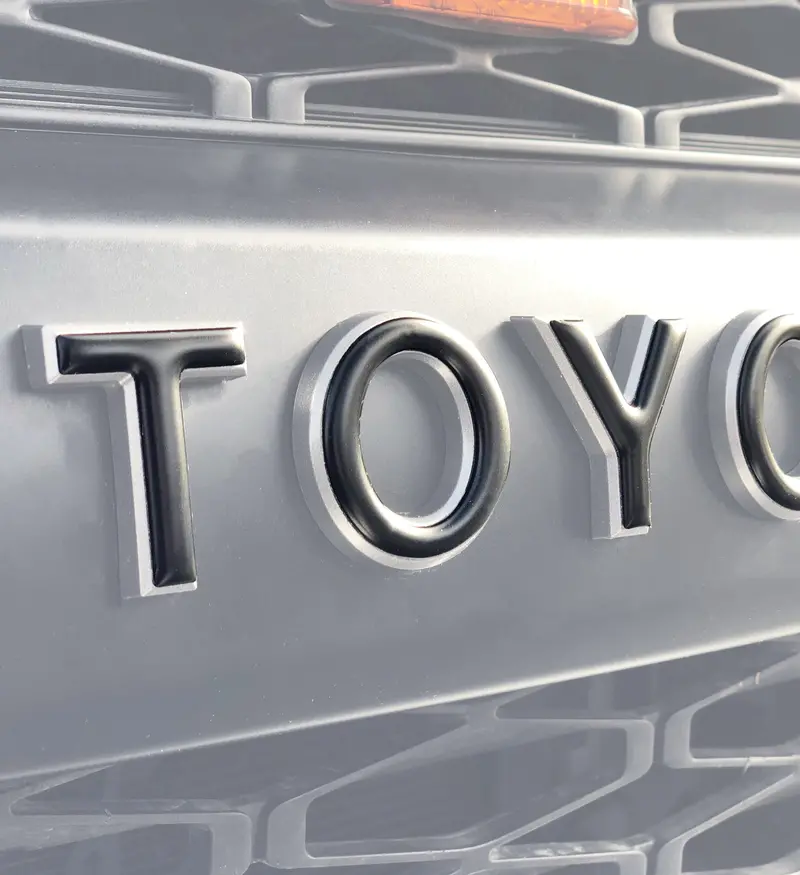 Domed Grille Letter Overlays For 2010–2024 Toyota 4Runner 1