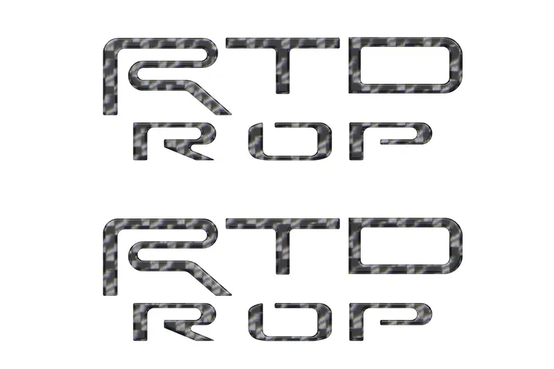 Domed Hood Louver Letter Overlays For 2024+ Tacoma Trd Pro 1