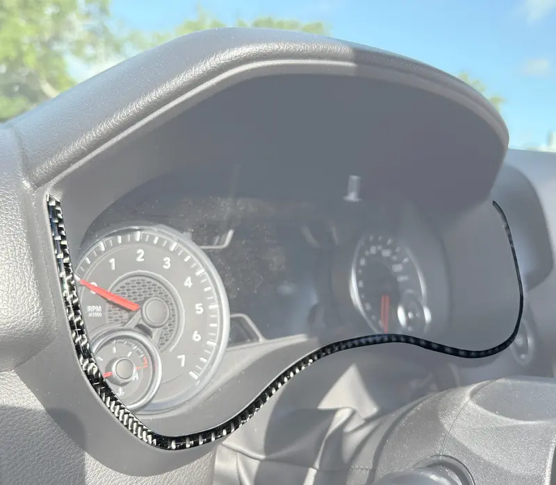 Domed Instrument Cluster Accent Trim For 2025+ Ram 1500/2500/3500 1
