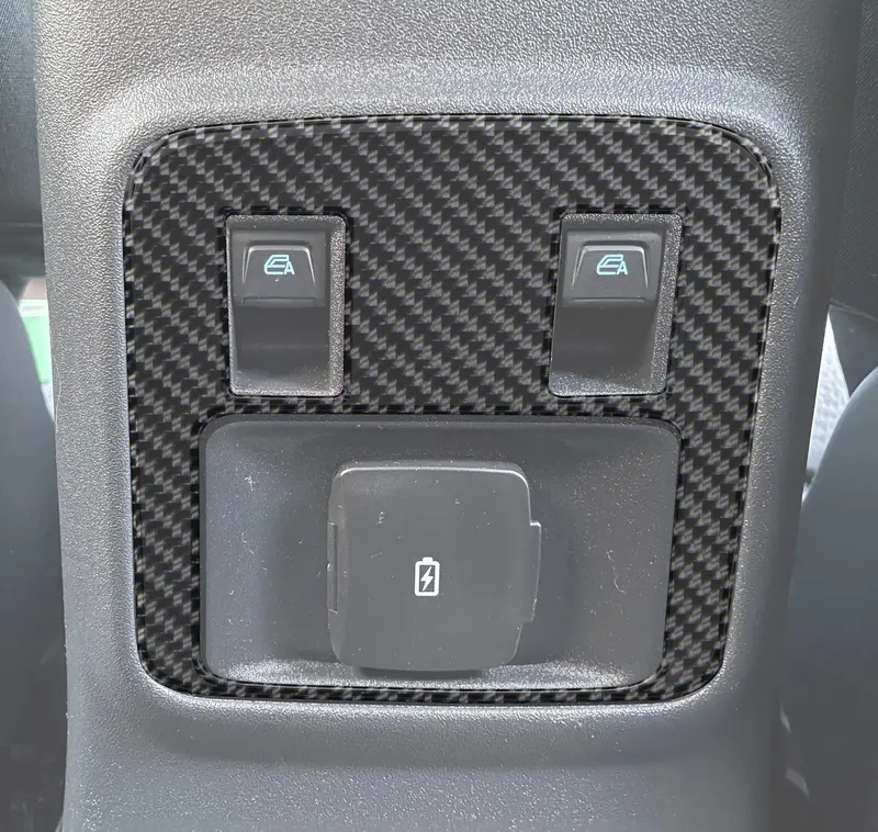 Domed Rear Center Console Accent Overlays For 2021–2026 Ford Bronco 1