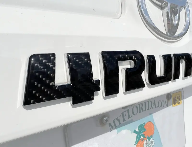 Domed Rear Hatch Letter Overlays For 2010–2024 Toyota 4Runner 1