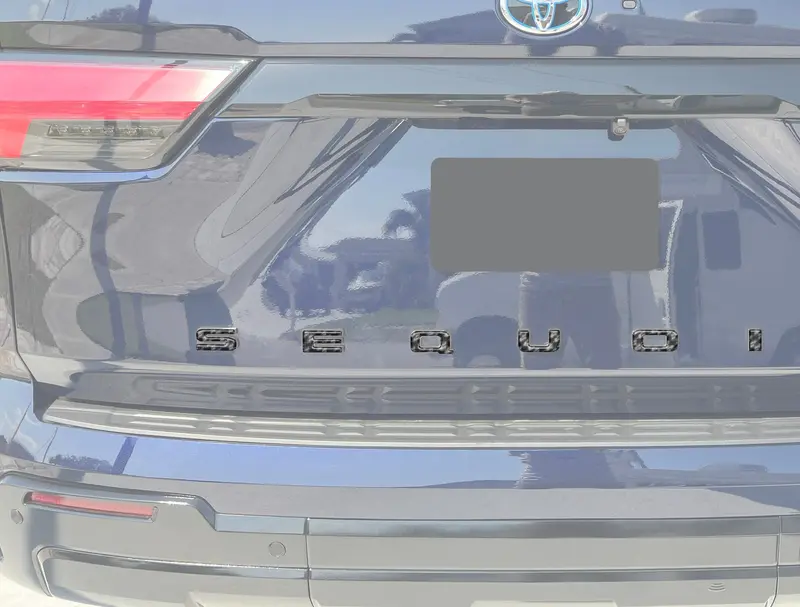 Domed Rear Hatch Letter Overlays For 2023+ Toyota Sequoia 1