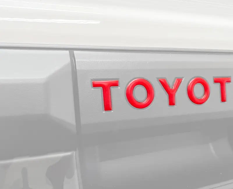 Domed Tailgate Handle Letter Inserts For 2024+ Toyota Tacoma 1