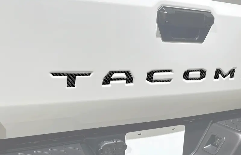 Domed Tailgate Letter Inserts For 2024+ Toyota Tacoma 1